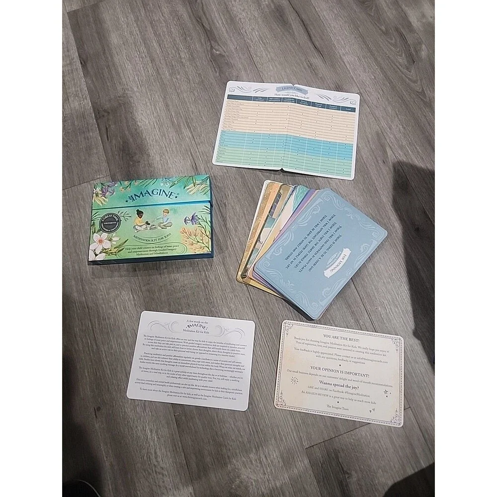Imagine Meditation Kit For Kids Dr. Tal Ben-Shahar 2019 Pre-owned Excellent Cond